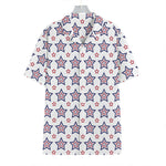4th of July USA Star Pattern Print Hawaiian Shirt