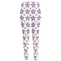 4th of July USA Star Pattern Print High-Waisted Pocket Leggings