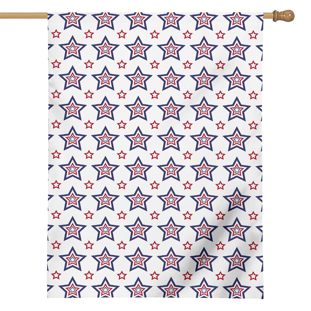 4th of July USA Star Pattern Print House Flag