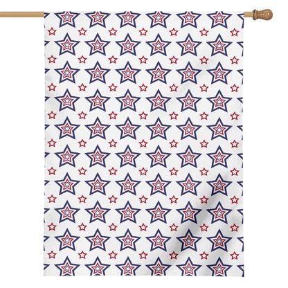 4th of July USA Star Pattern Print House Flag