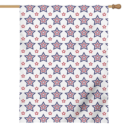 4th of July USA Star Pattern Print House Flag