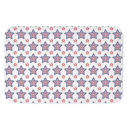 4th of July USA Star Pattern Print Indoor Door Mat
