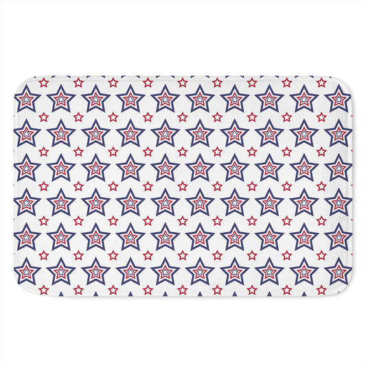 4th of July USA Star Pattern Print Indoor Door Mat