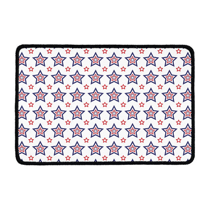 4th of July USA Star Pattern Print Kitchen Mat