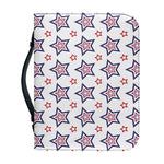 4th of July USA Star Pattern Print Leather Bible Cover