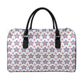 4th of July USA Star Pattern Print Leather Duffel Bag