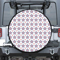 4th of July USA Star Pattern Print Leather Spare Tire Cover