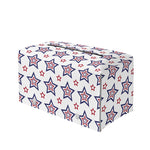 4th of July USA Star Pattern Print Leather Tissue Box Cover