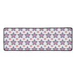 4th of July USA Star Pattern Print Long Kitchen Mat