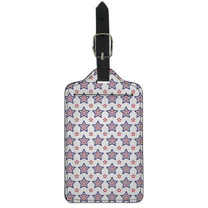 4th of July USA Star Pattern Print Luggage Tag