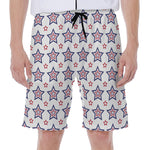 4th of July USA Star Pattern Print Men's Beach Shorts