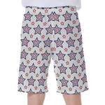 4th of July USA Star Pattern Print Men's Beach Shorts