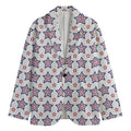 4th of July USA Star Pattern Print Men's Cotton Blazer
