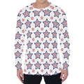 4th of July USA Star Pattern Print Men's Long Sleeve T-Shirt