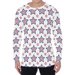 4th of July USA Star Pattern Print Men's Long Sleeve T-Shirt