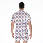 4th of July USA Star Pattern Print Men's Rompers