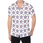 4th of July USA Star Pattern Print Men's Shirt