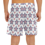 4th of July USA Star Pattern Print Men's Split Running Shorts