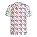 4th of July USA Star Pattern Print Men's Athletic T-Shirt
