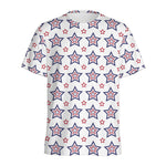 4th of July USA Star Pattern Print Men's Sports T-Shirt