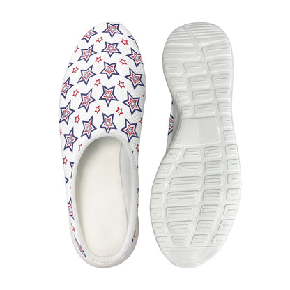 4th of July USA Star Pattern Print Mesh Casual Shoes