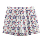 4th of July USA Star Pattern Print Mesh Shorts