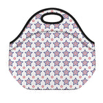 4th of July USA Star Pattern Print Neoprene Lunch Bag