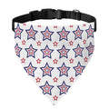 4th of July USA Star Pattern Print Over The Collar Dog Bandana