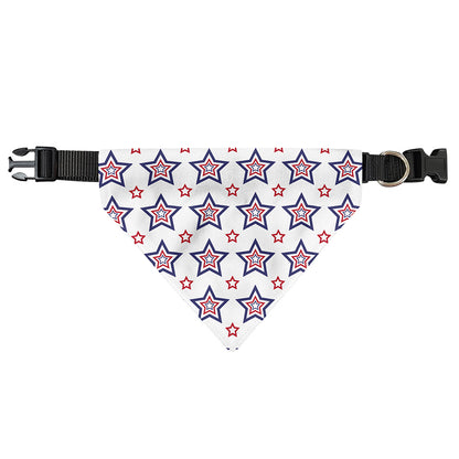 4th of July USA Star Pattern Print Over The Collar Dog Bandana