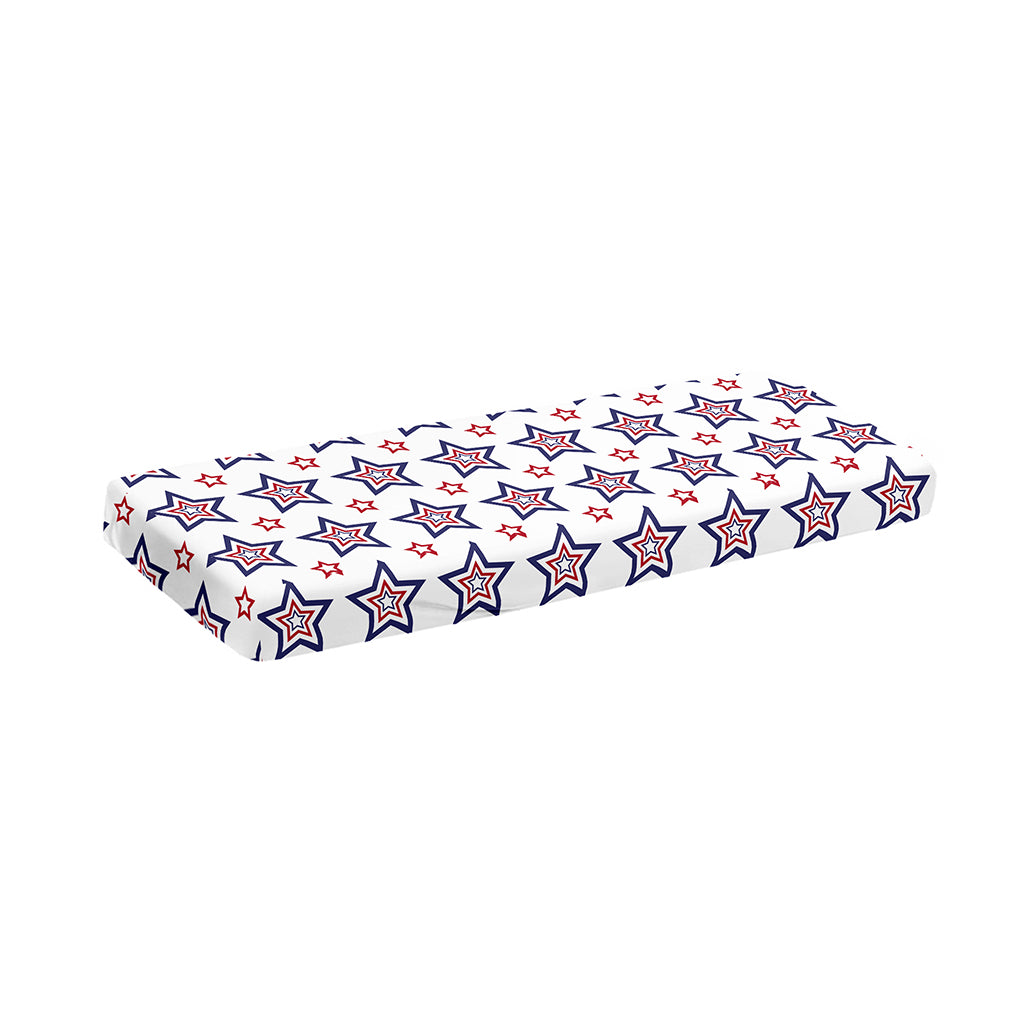 4th of July USA Star Pattern Print Piano Keyboard Cover