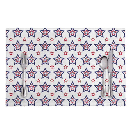 4th of July USA Star Pattern Print Placemat