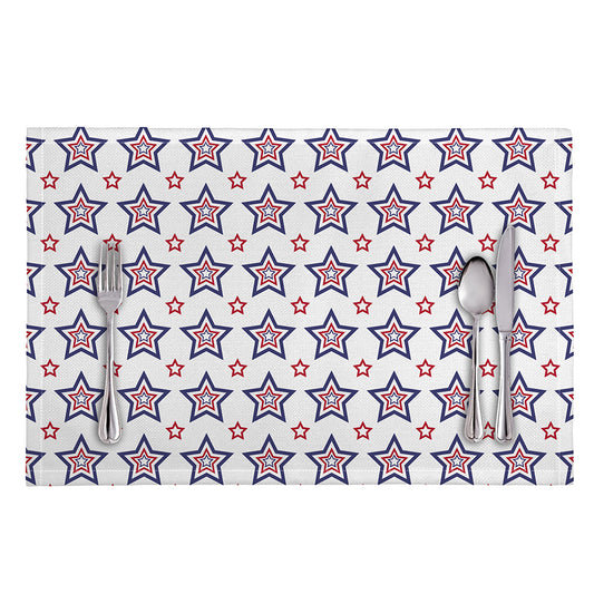 4th of July USA Star Pattern Print Placemat
