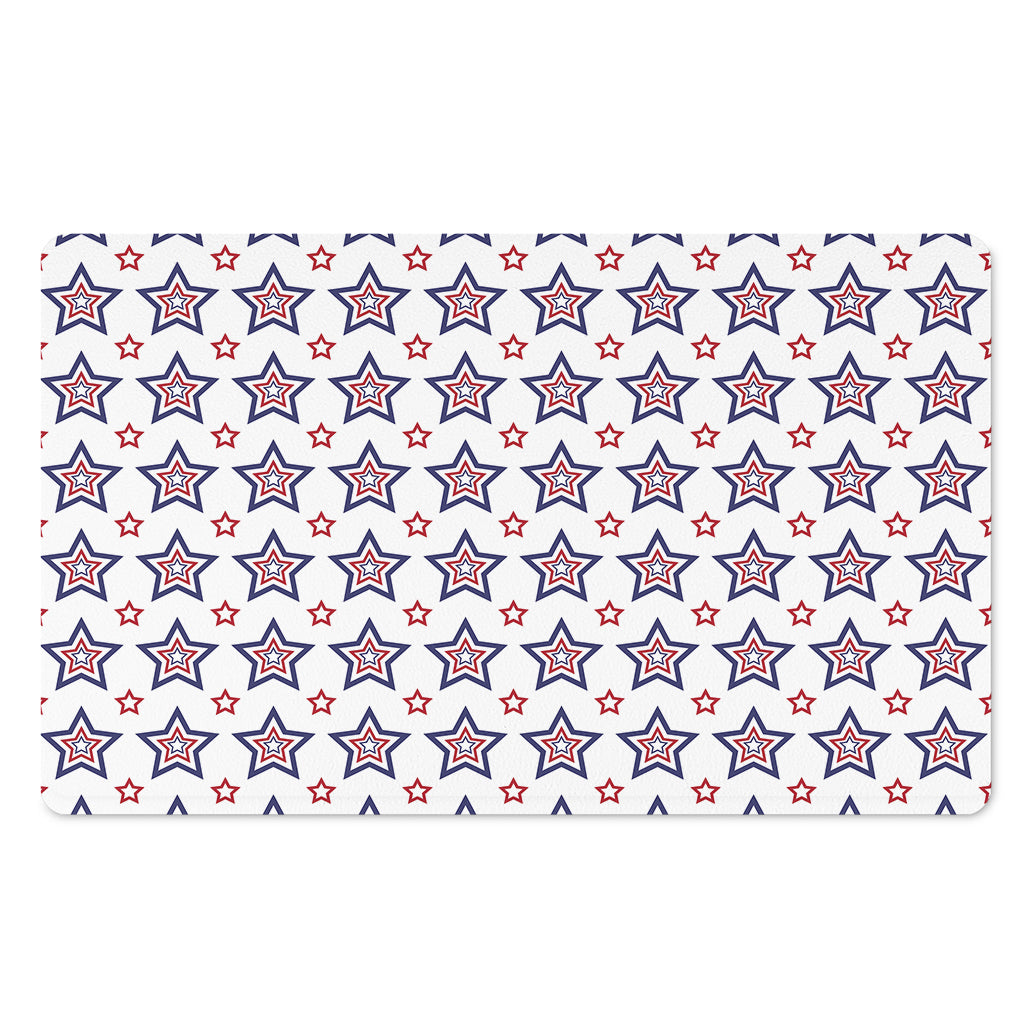 4th of July USA Star Pattern Print Polyester Doormat
