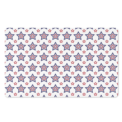 4th of July USA Star Pattern Print Polyester Doormat