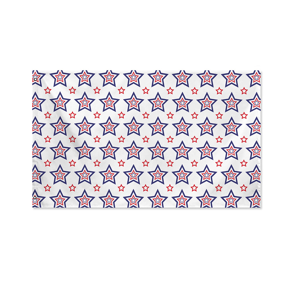 4th of July USA Star Pattern Print Polyester Flag