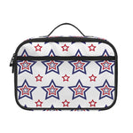 4th of July USA Star Pattern Print Portable Lunch Bag