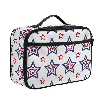 4th of July USA Star Pattern Print Portable Lunch Bag