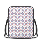 4th of July USA Star Pattern Print Rectangular Crossbody Bag