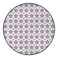 4th of July USA Star Pattern Print Round Floor Mat