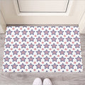 4th of July USA Star Pattern Print Rubber Doormat