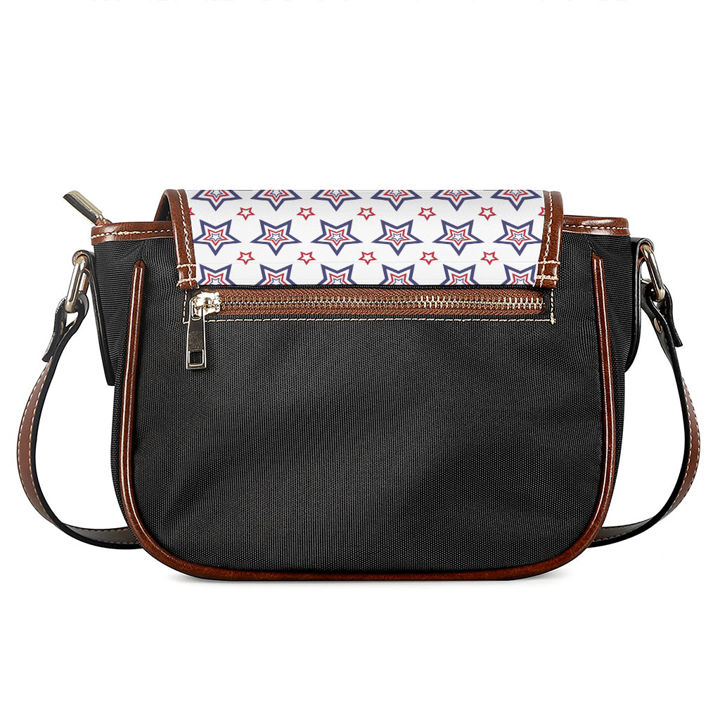 4th of July USA Star Pattern Print Saddle Bag