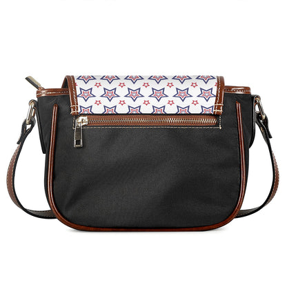 4th of July USA Star Pattern Print Saddle Bag
