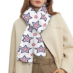 4th of July USA Star Pattern Print Scarf