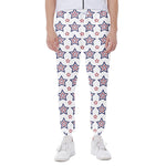 4th of July USA Star Pattern Print Scuba Joggers