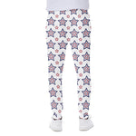 4th of July USA Star Pattern Print Scuba Joggers