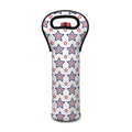 4th of July USA Star Pattern Print Single Neoprene Wine Tote