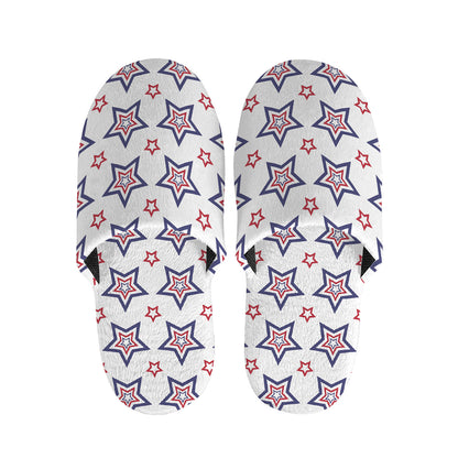 4th of July USA Star Pattern Print Slippers
