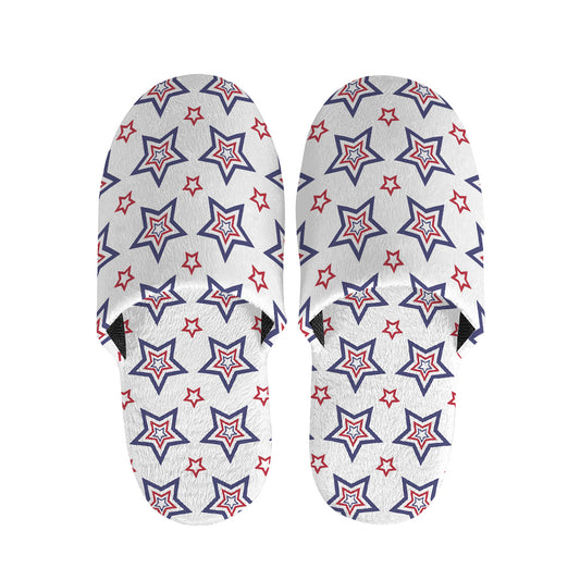4th of July USA Star Pattern Print Slippers