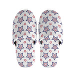 4th of July USA Star Pattern Print Slippers