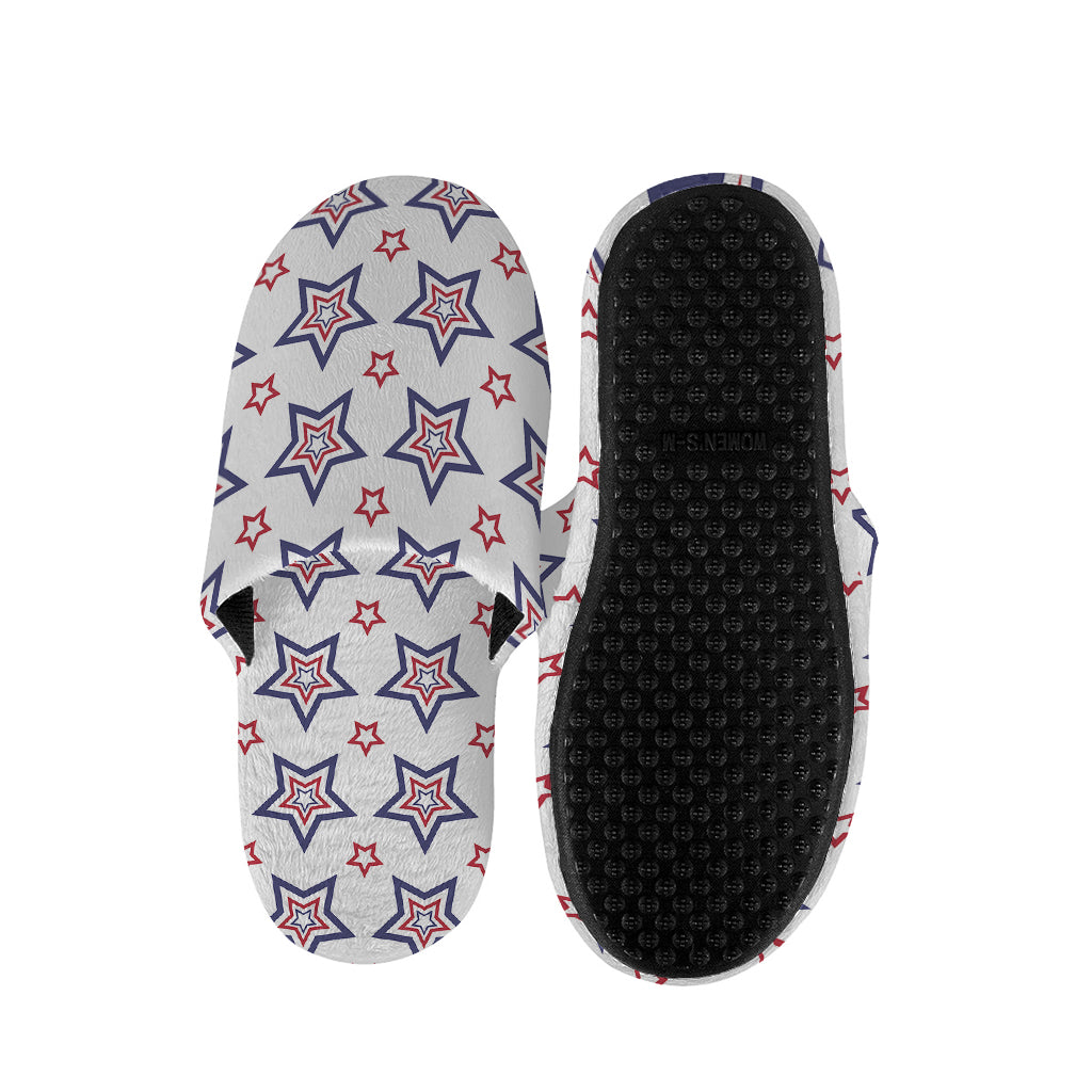 4th of July USA Star Pattern Print Slippers